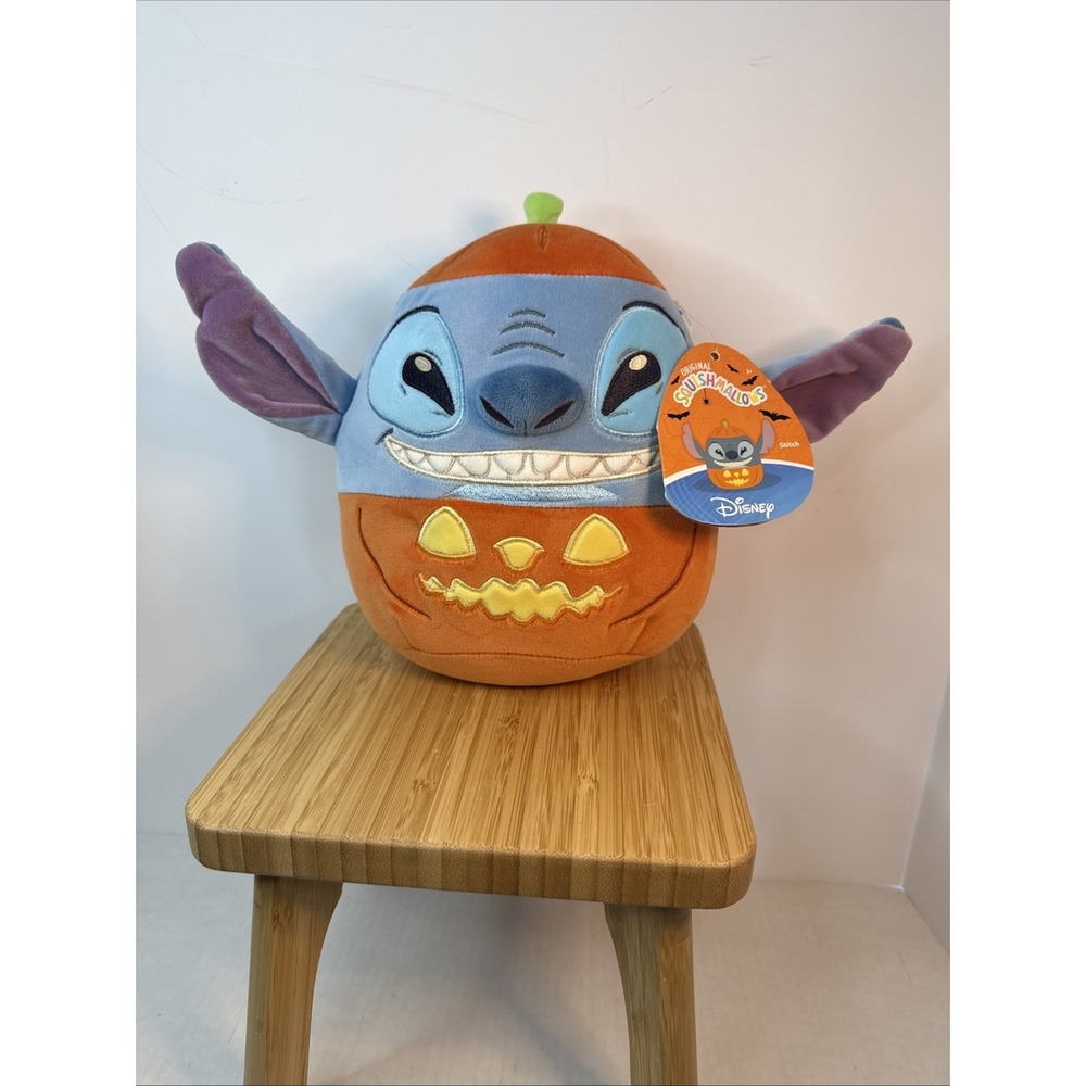 Disney‎ Stitch Squishmallow Pumpkin 8" Lilo & Stitch NWT